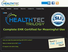 Tablet Screenshot of healthtecsoftware.com